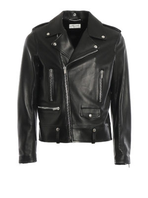 SAINT LAURENT: leather jacket - Leather jacket