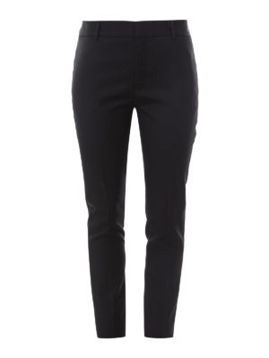 SAINT LAURENT PARIS: Tailored & Formal trousers - Grain de poudre wool trousers
