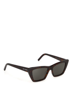 SAINT LAURENT: Sonnenbrillen - Sonnenbrille - Dunkelbraun
