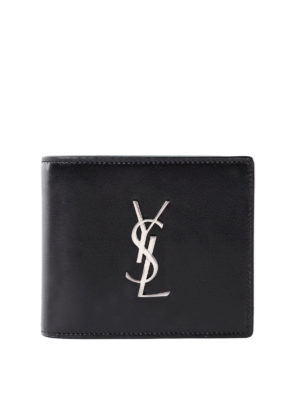 SAINT LAURENT: wallets & purses - East/West leather bifold wallet