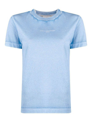 STELLA McCARTNEY: t-shirts - Faded-effect cotton T-shirt