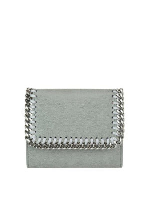STELLA McCARTNEY: wallets & purses - Falabella Shaggy Deer chain detailed wallet