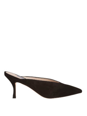 Stuart Weitzman: mules shoes - Lulah suede mules