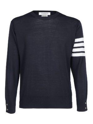 THOM BROWNE: maglia collo rotondo - Pull in lana 4-Bar