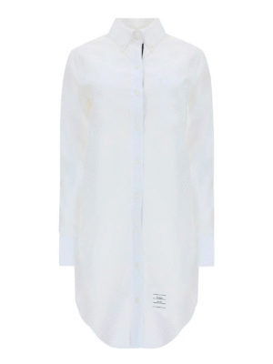 THOM BROWNE: shirts - White long shirt