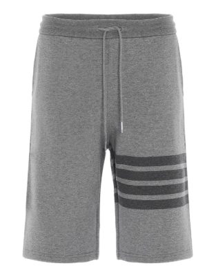 THOM BROWNE: shorts - 4 Bar bermuda shorts in grey
