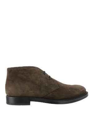 TOD'S: ankle boots - Suede desert boots
