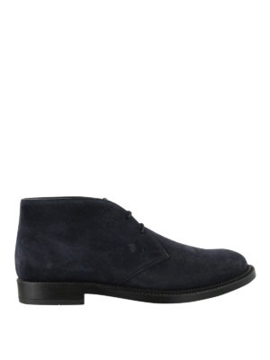 【関税&送料込】Tod'S Tod S Stivaletto Chelsea In Suede Woman BLUE Tod's Chelsea Boots in Suede XXW08J0GF90BYE42U824