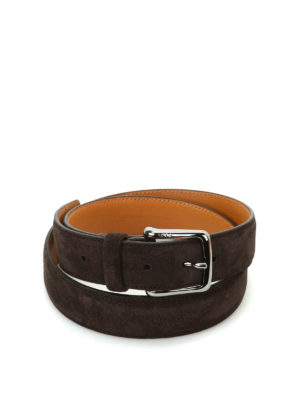 TOD'S: Ceintures - Ceinture Marron Foncé Pour Homme