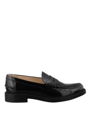 TOD`S｜FLAT SHOES/LOAFERS (XXW79A0HM60MBW B999) BLACK TOD'S LEATHER LOAFERS (XXW79A0HM60MBW) – LOZURI®