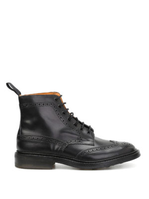TRICKER'S: tronchetti - Anfibi brogue in pelle Stow Country