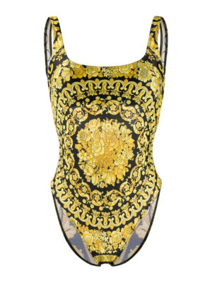 VERSACE: one-piece - Baroque printed swimsuit