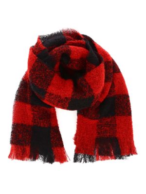 WOOLRICH: scarves - Check bouclé scarf