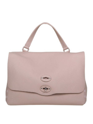 ZANELLATO: totes bags - Postina M Pura pink leather bag