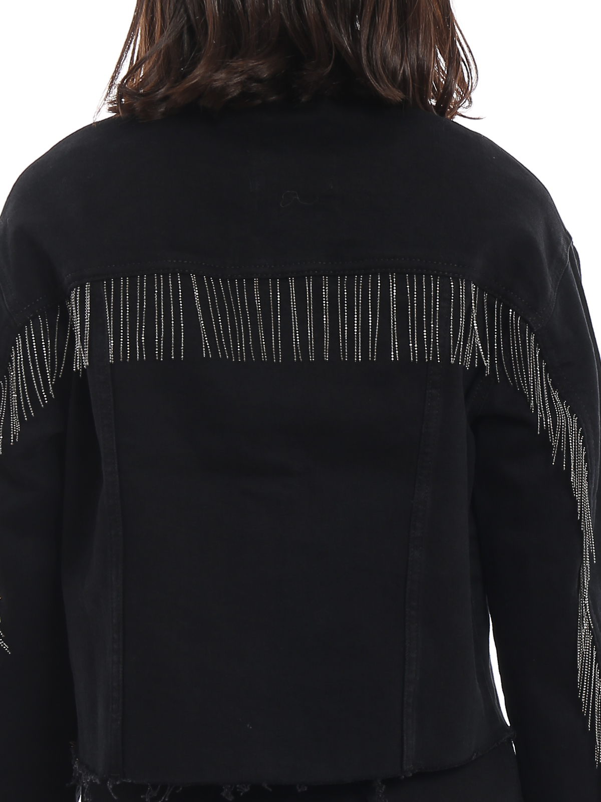 7 For All Mankind デニムジャケット - 黒|JSK4A20CKKBLACK