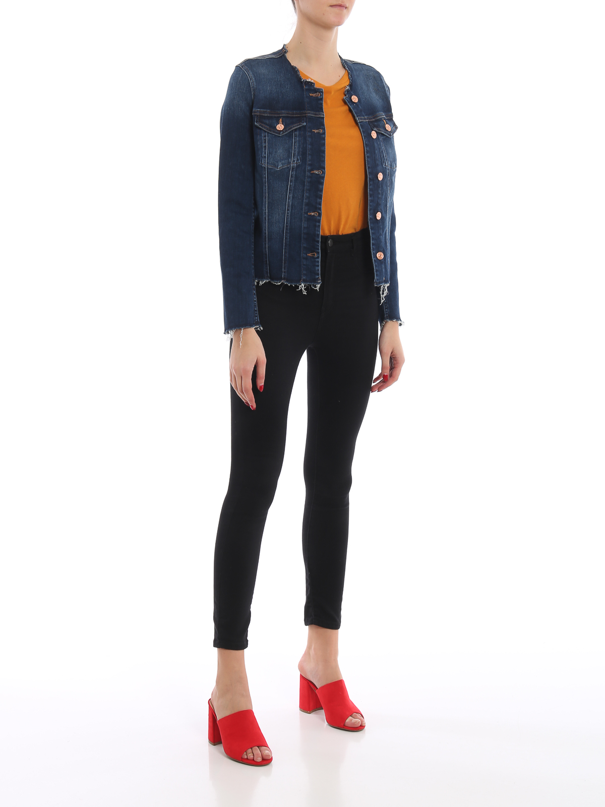 7 For All Mankind デニムジャケット - ダークウォッシュ