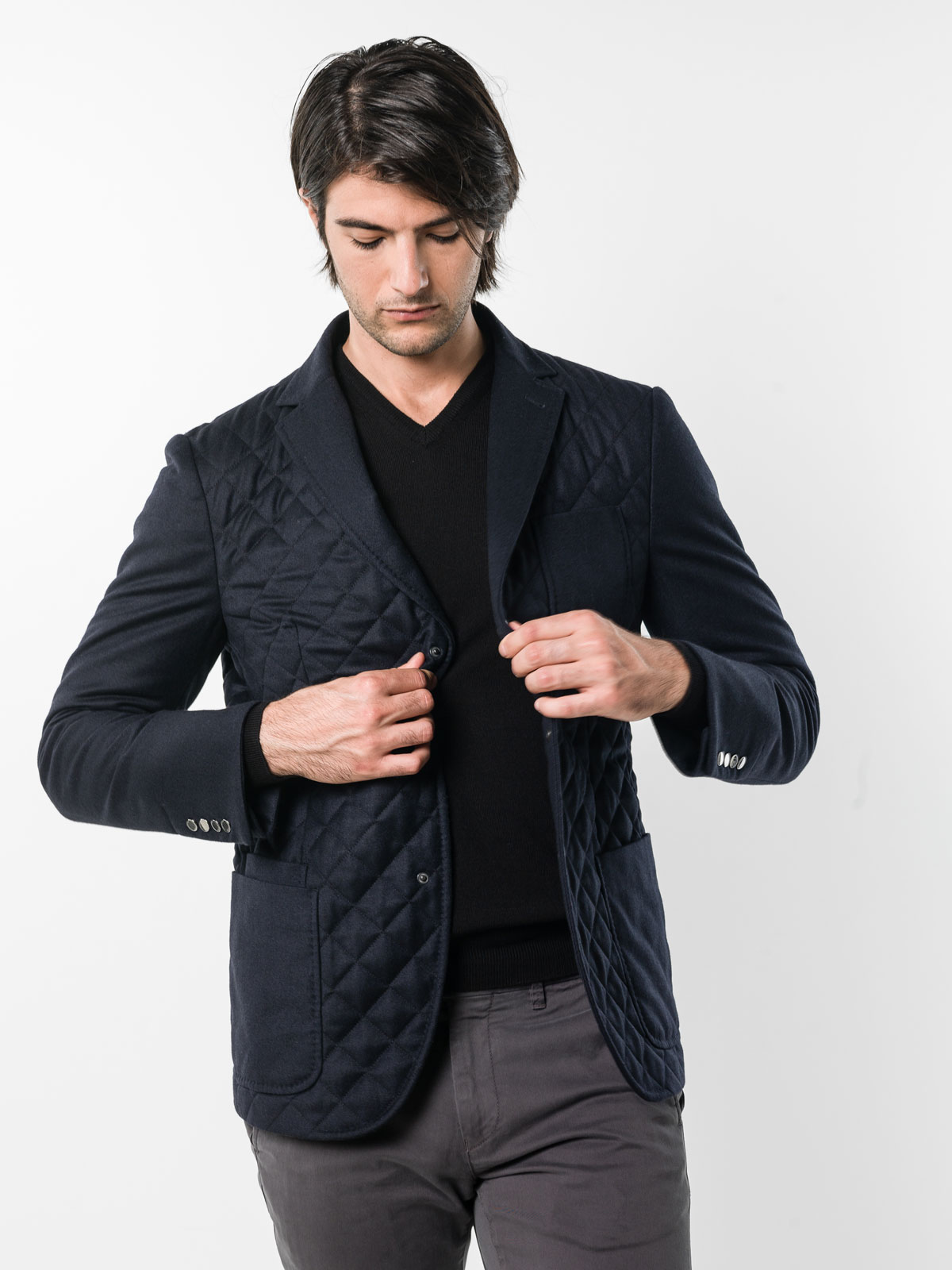 Corneliani hot sale quilted jacket