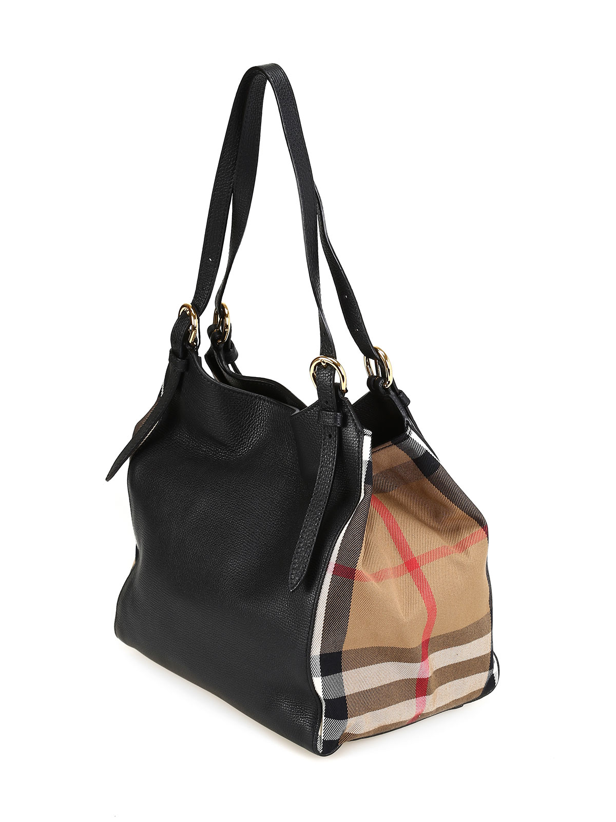 Burberry Canterbury Leather Tote in Black