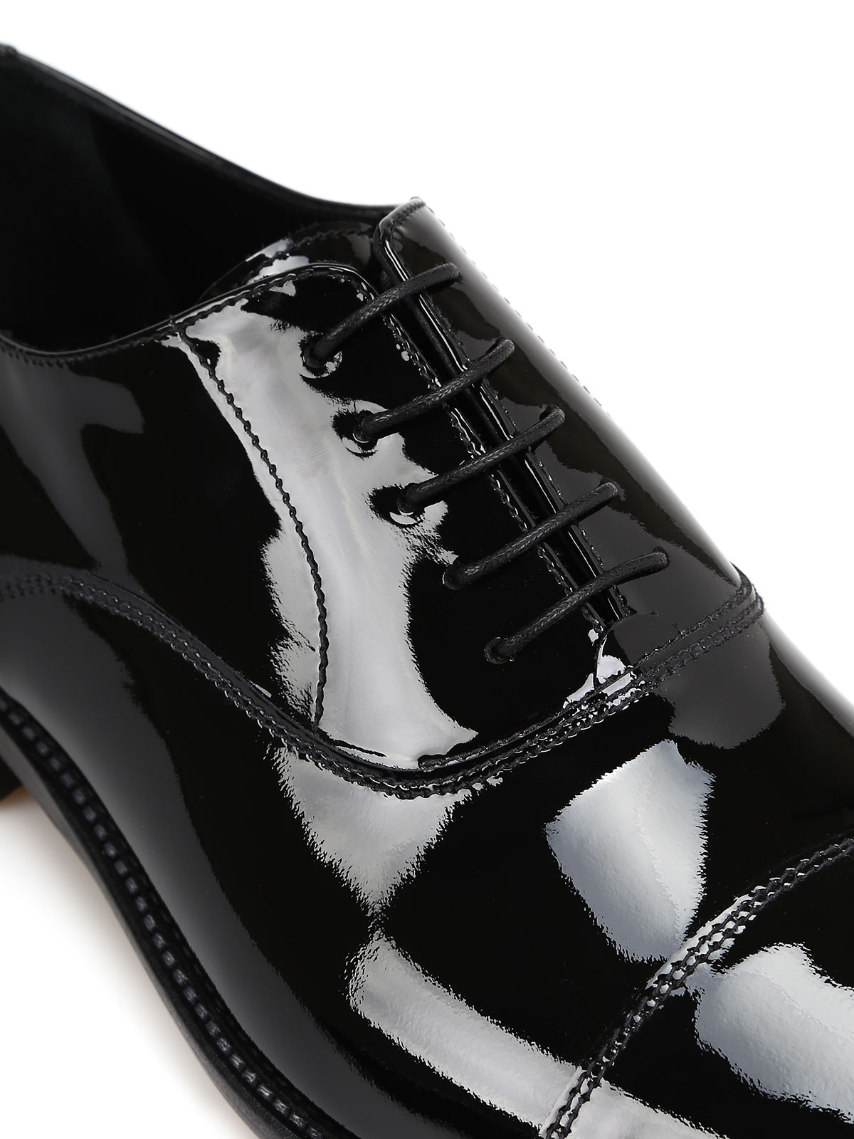 Armani Collezioni Patent leather Oxford shoe - Black|AI5142912 display picture 1