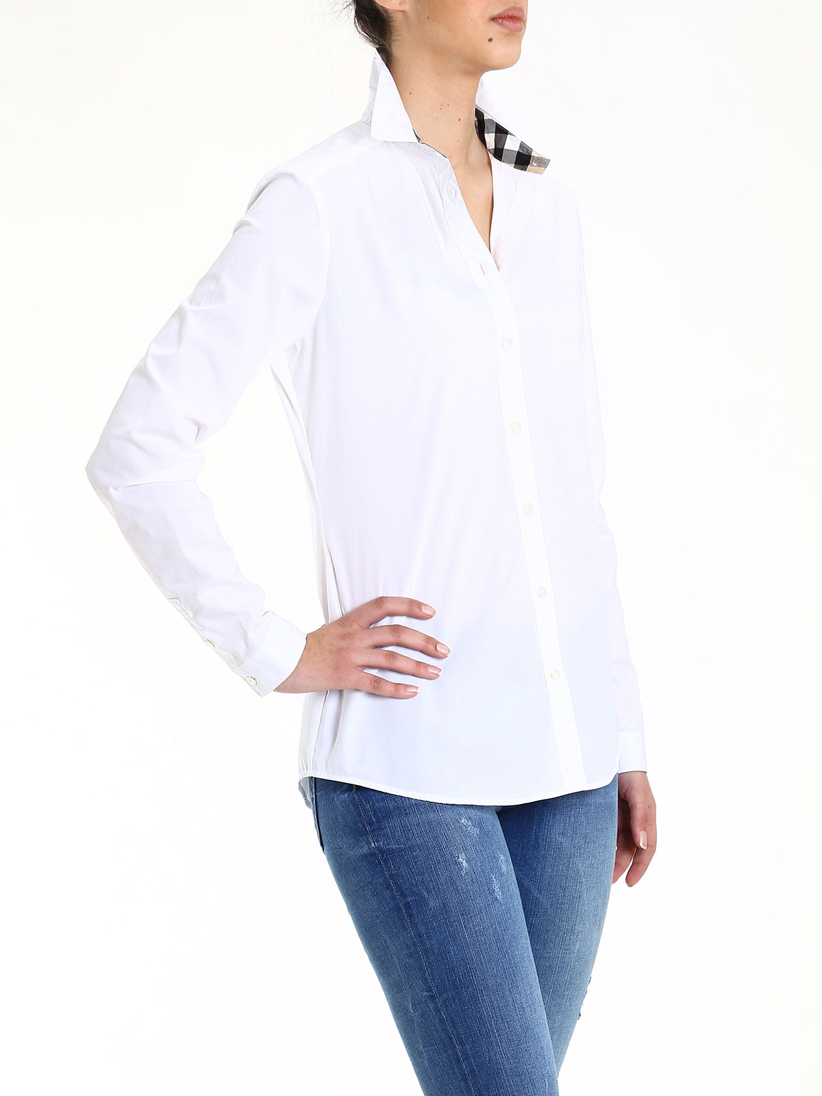 Camisas Burberry - Camisa Blanca Para Mujer - 3968141 | [iKRIX]