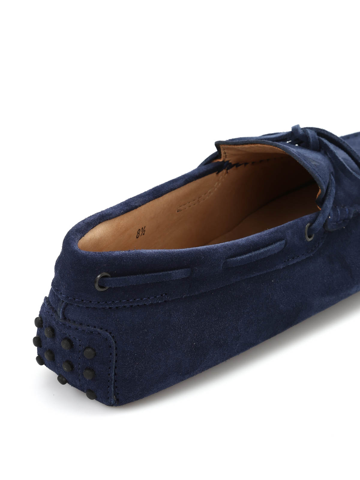 Shop Tod's New Laccetto Driving Shoe In Azul Oscuro