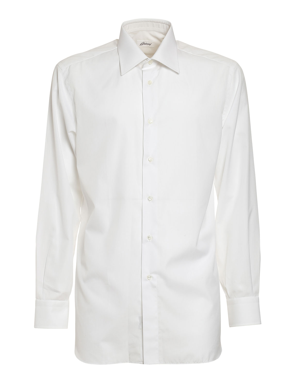 Brioni Classic Shirt In Blanco