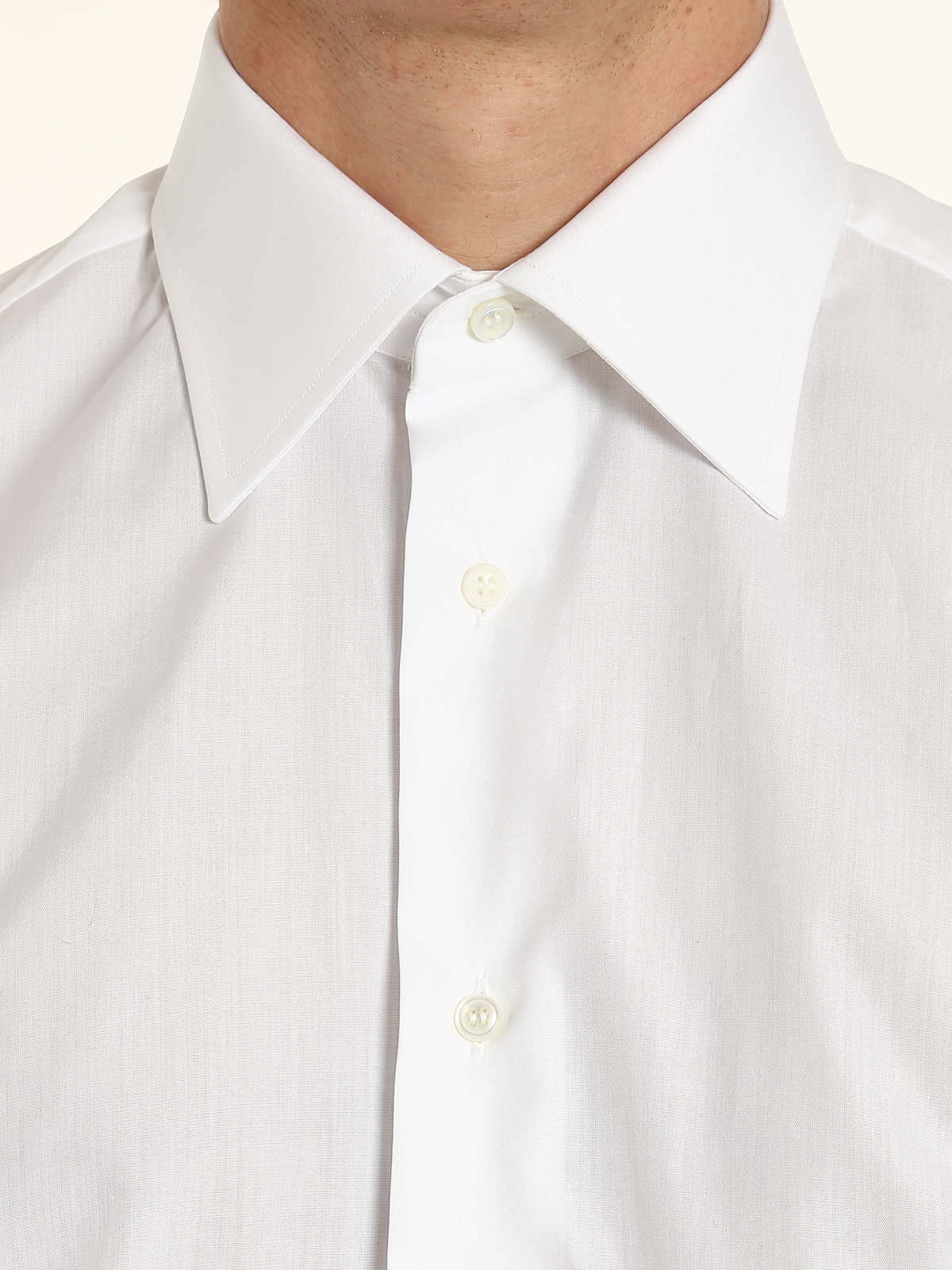 Shop Brioni Classic Shirt In Blanco