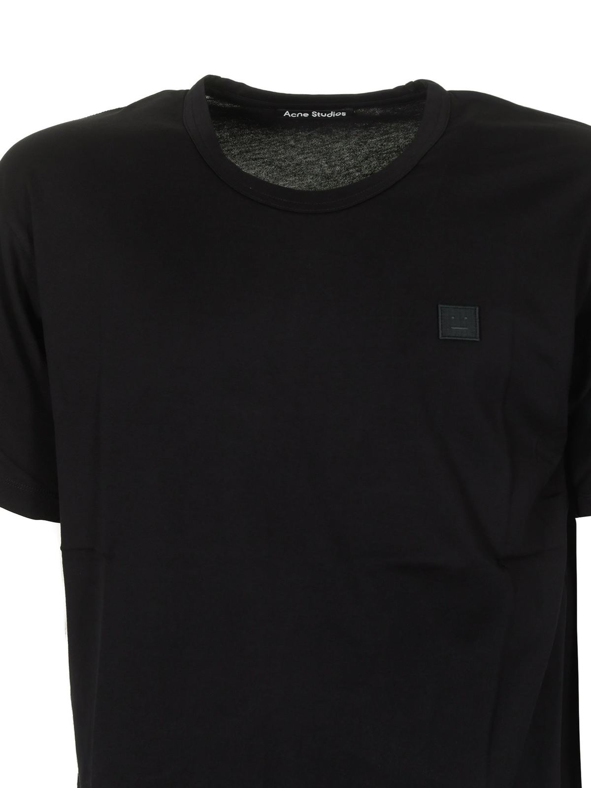 Acne Studios Nash Face T-shirt in black - Black - Men