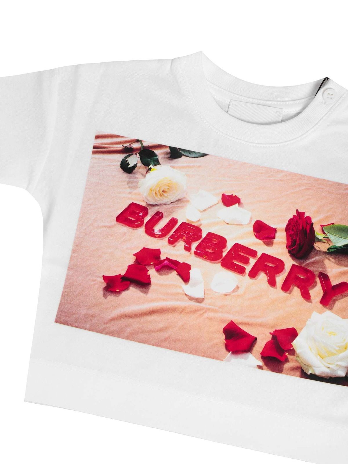 Burberry Sweets print T shirt in white White Girls 8036913