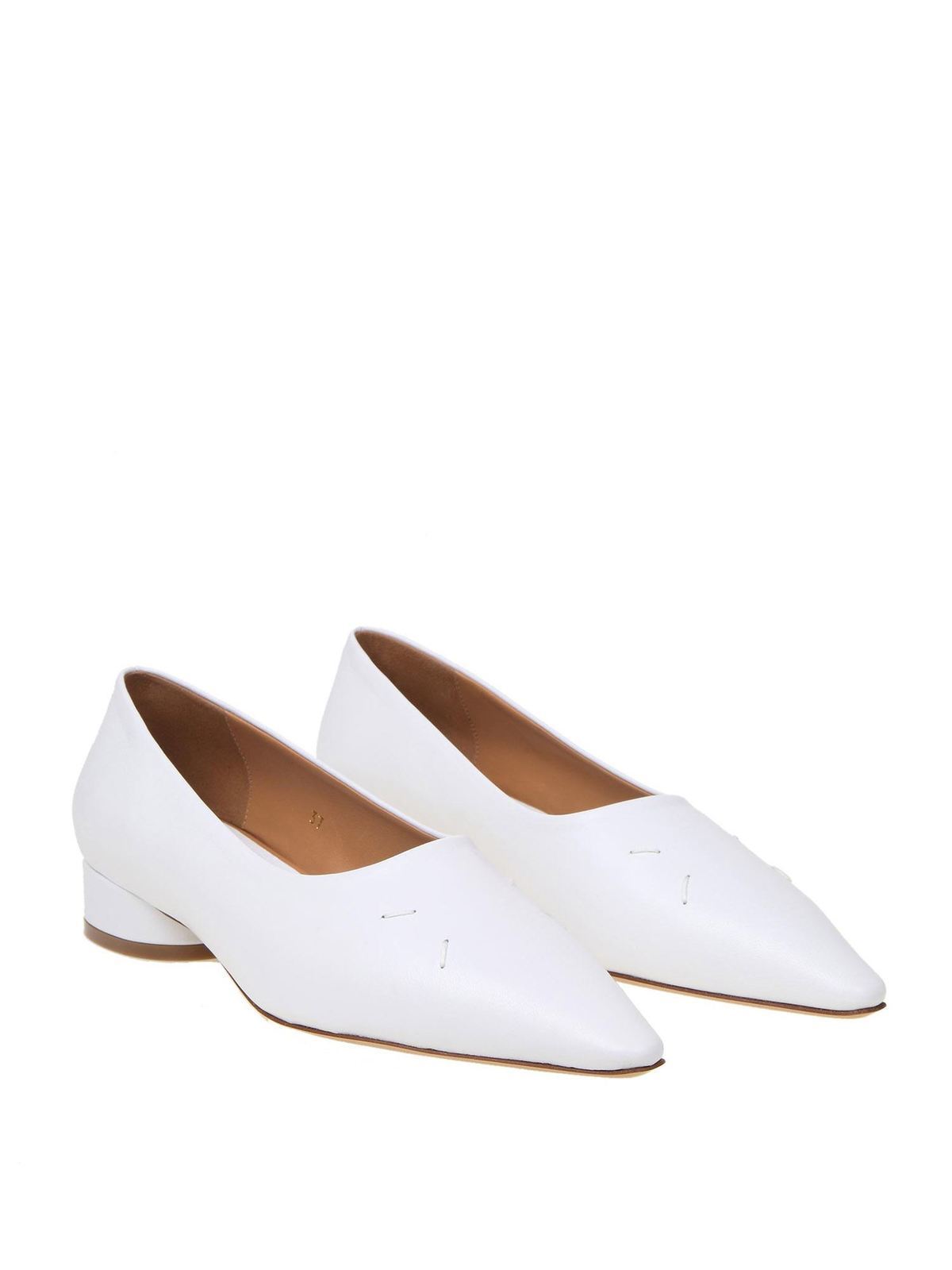 Maison Margiela Kiki flat shoes in white|S58WR0037PR869T1003
