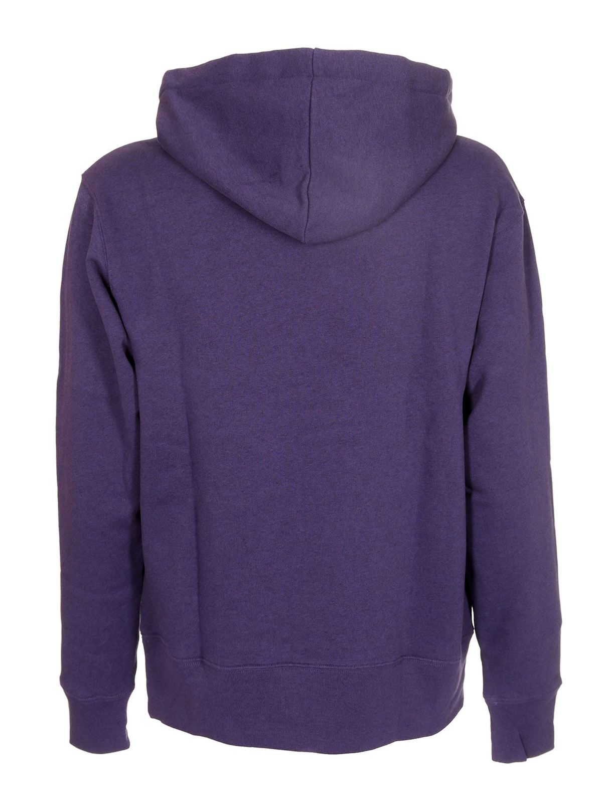 Acne Studios Face Logo hoodie in purple - Men|CI0059ELECTICPURPLE