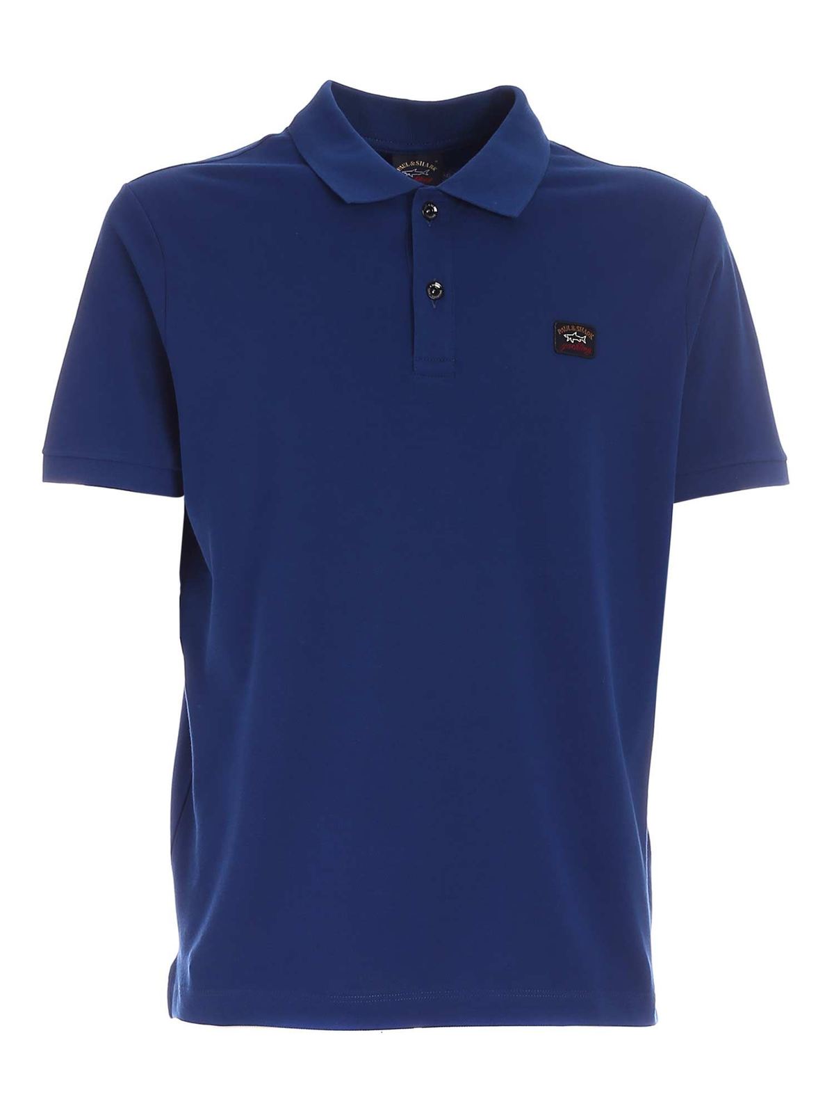 Shop Paul & Shark Logo Detail Polo Shirt In Blue