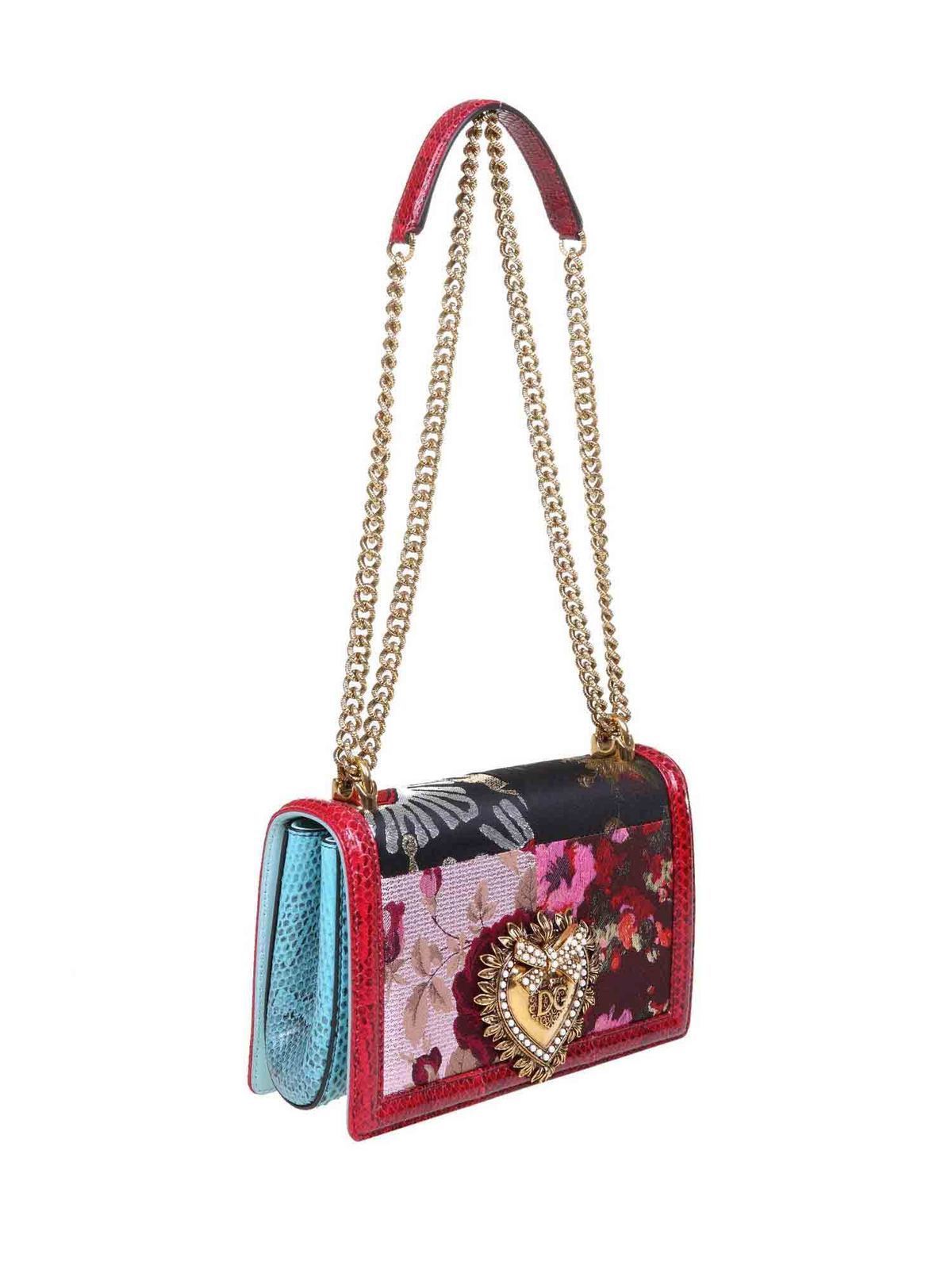 Dolce & Gabbana Medium Devotion Bag in Red