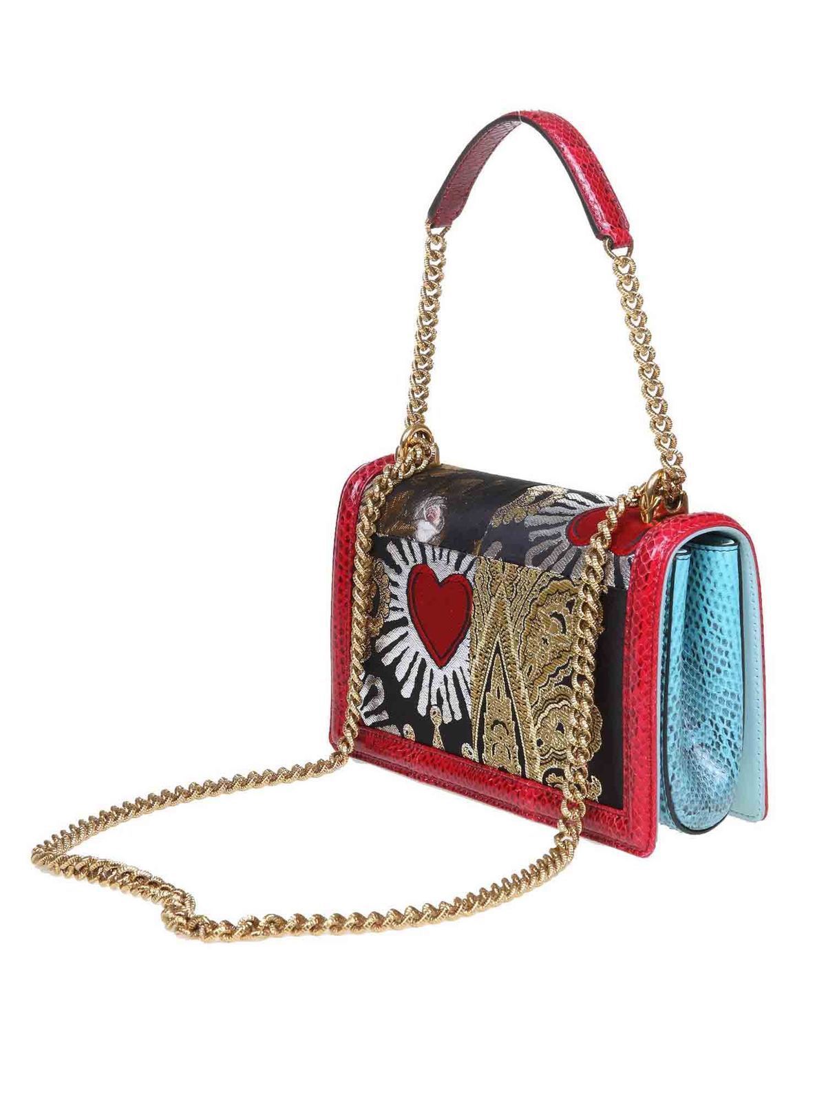 Dolce & Gabbana Medium Devotion Bag in Red