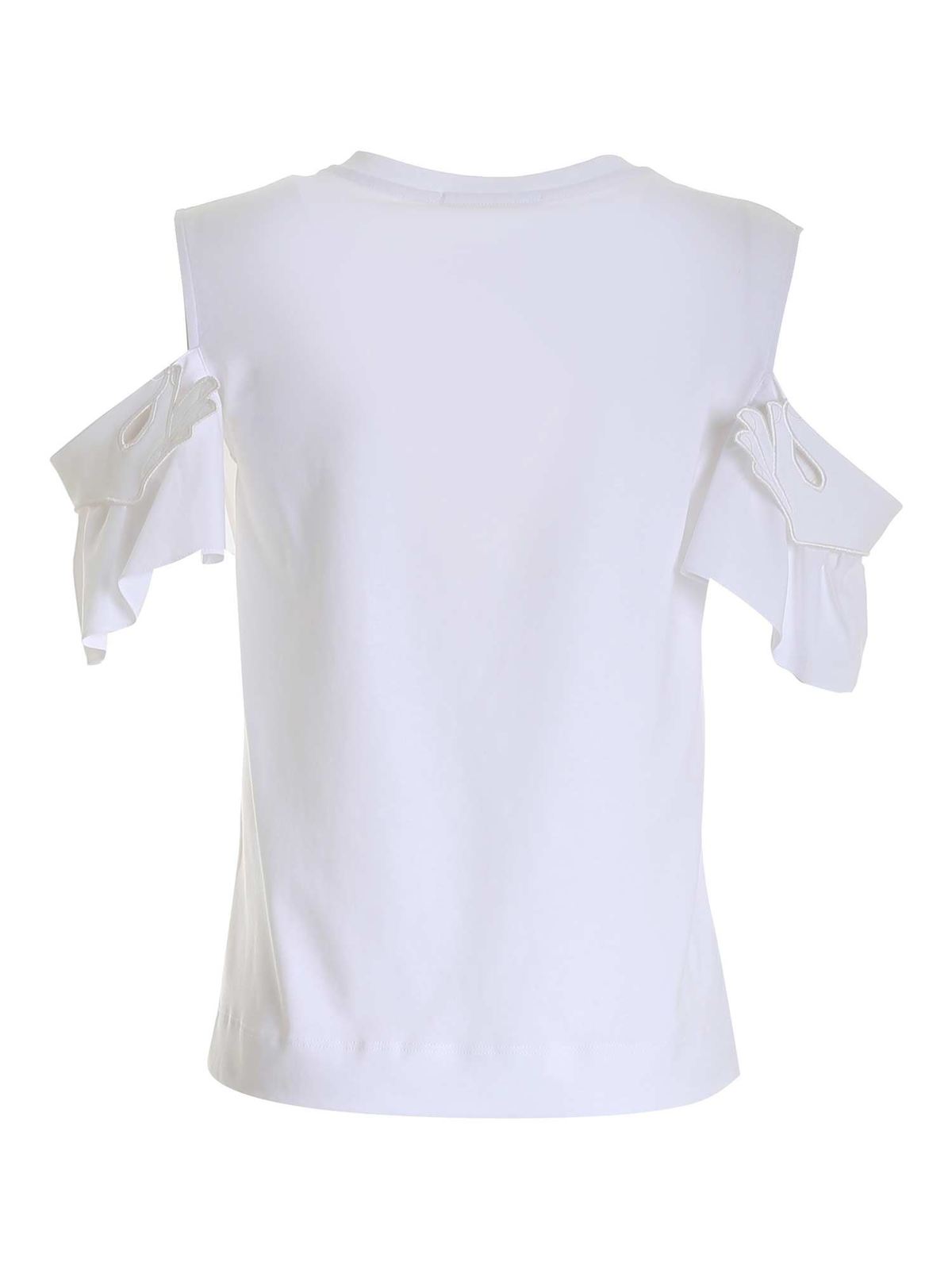 Shop Vivetta Details On The Sleeves T-shirt In White