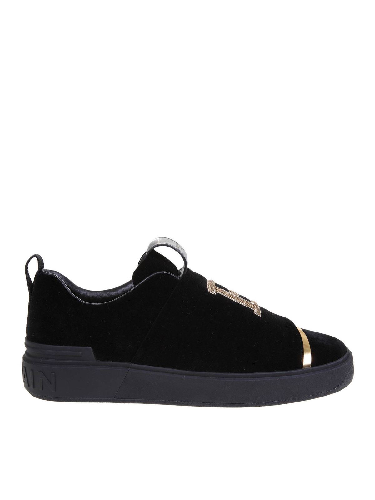 Balmain B-Court logo sneakers in black - Black | VM1C249TVCEEAD