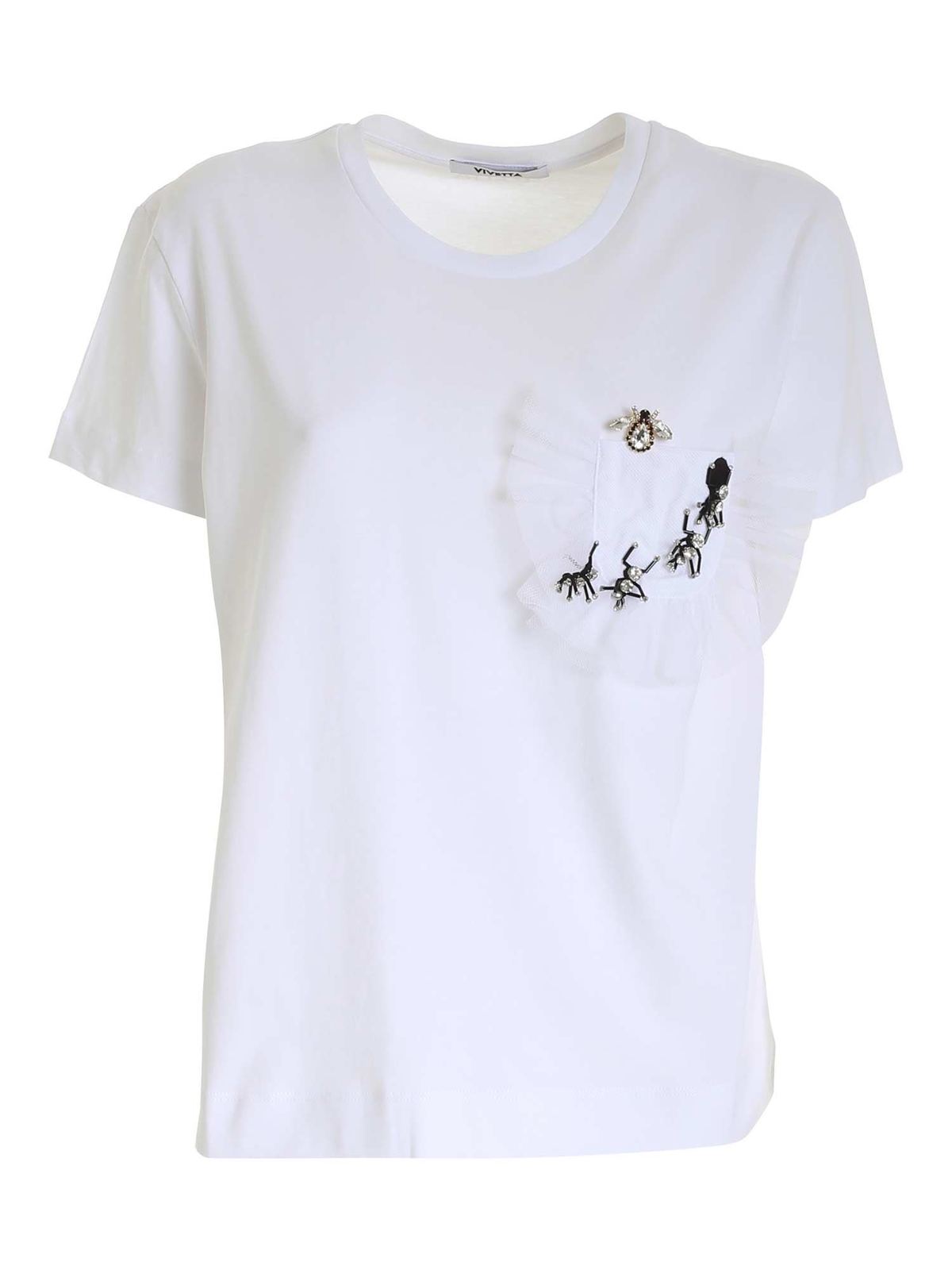 Vivetta Decoration Detail T-shirt In White