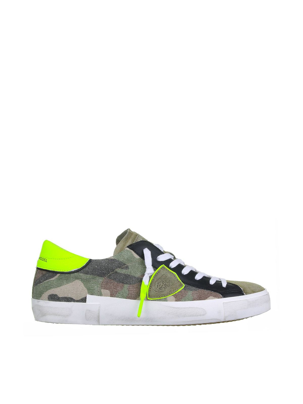 ★Philippe Model(Men)★PRSX Low Sneaker★Camouflage Philippe Model Paris Prsx Camouflage Neon low-top sneakers