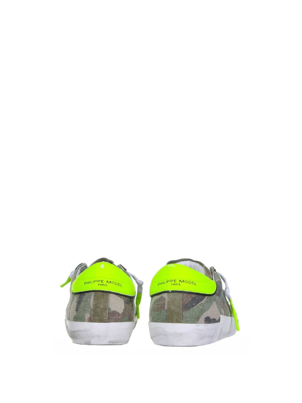 ★Philippe Model(Men)★PRSX Low Sneaker★Camouflage Philippe Model Paris Prsx Camouflage Neon low-top sneakers