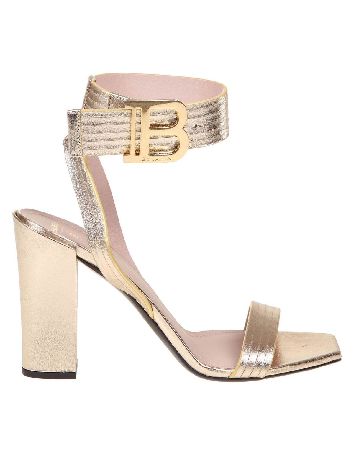 Balmain Stella sandal in gold color - Gold | VN0UB600LNPO1KA