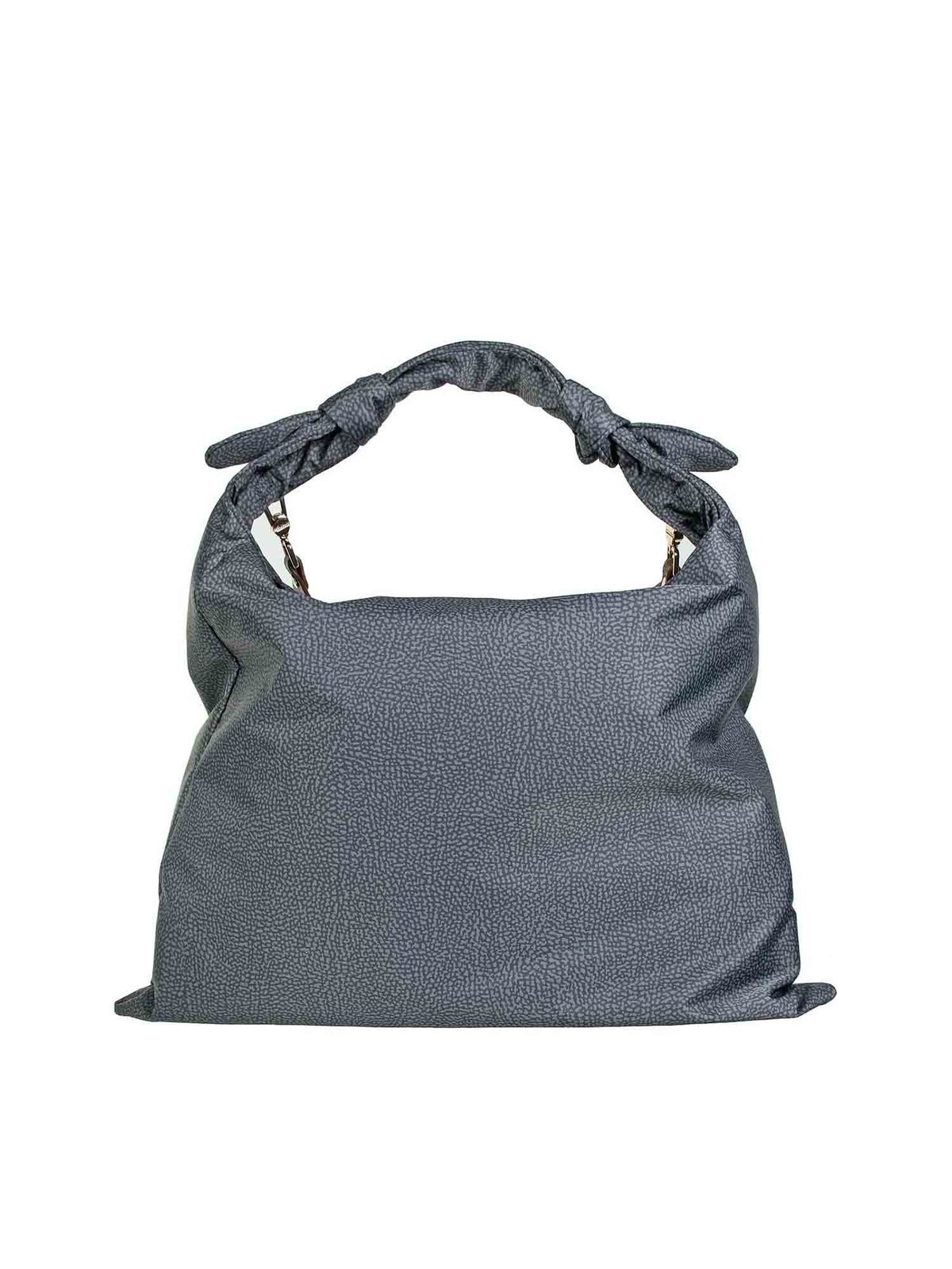 Sac à Main Femme Borbonese Riviera - Effet Paille Et Cuir Veau - Marron - Neuf Avec étiquettes