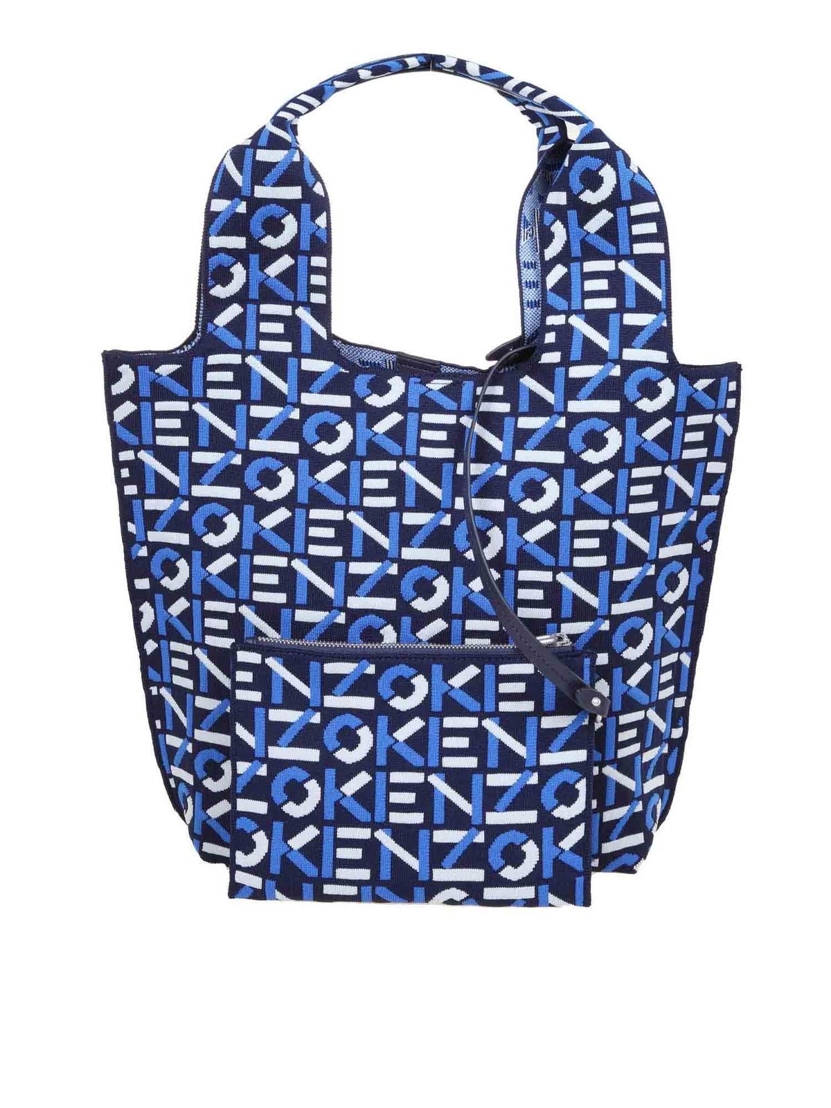 Kenzo Monogram bag in blue - Blue - Women|FA62SA521F1077