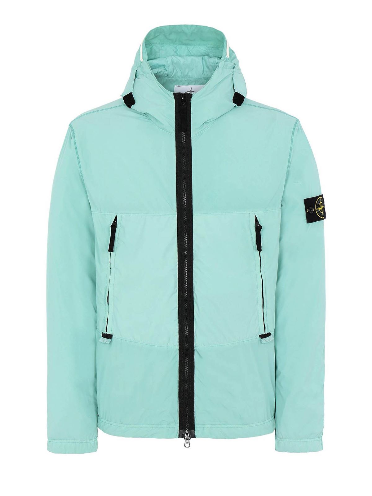 Stone Island Skin Touch Nylon-TC jacket in light blue|741540131V0044