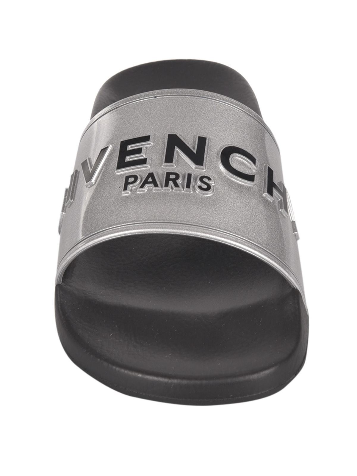 Givenchy silver clearance slides