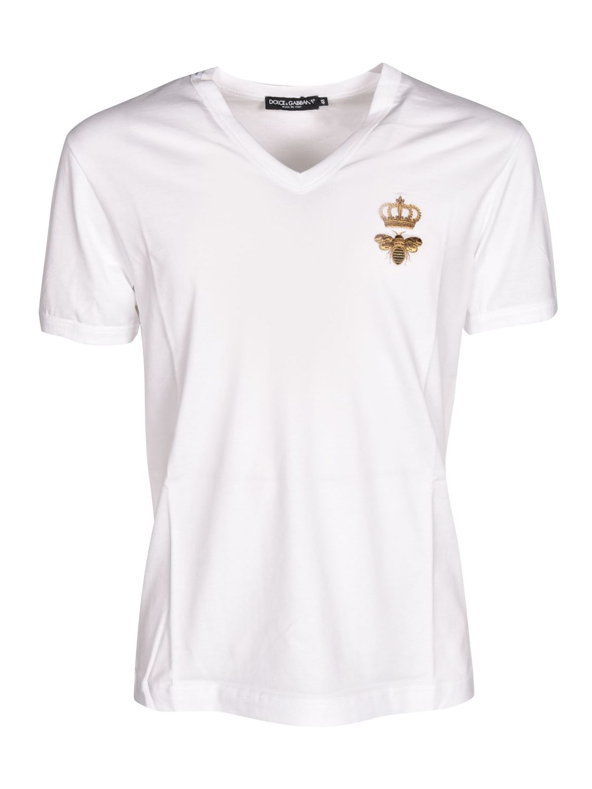 Dolce Gabbana Camiseta Blanco Blanco G8KG0ZG7WUQW0800
