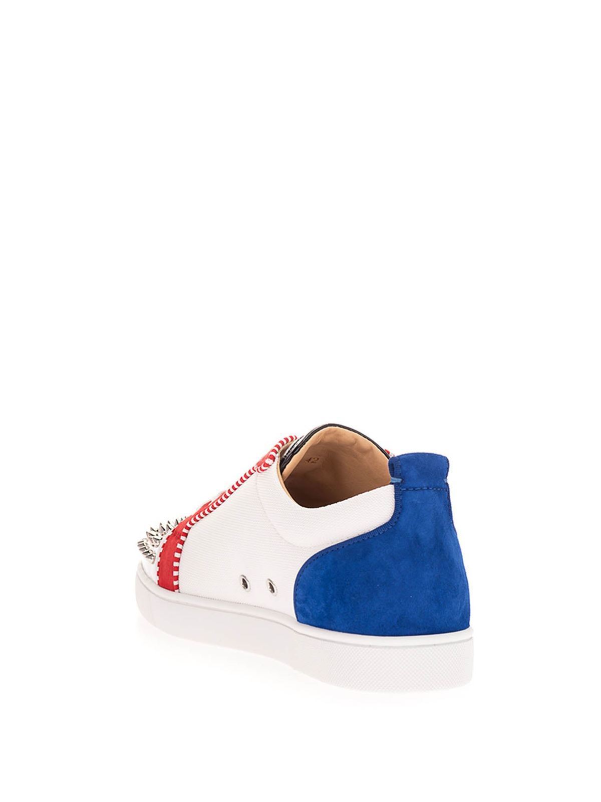 Lou Spikes Orlato Sneakers in Blue - Christian Louboutin