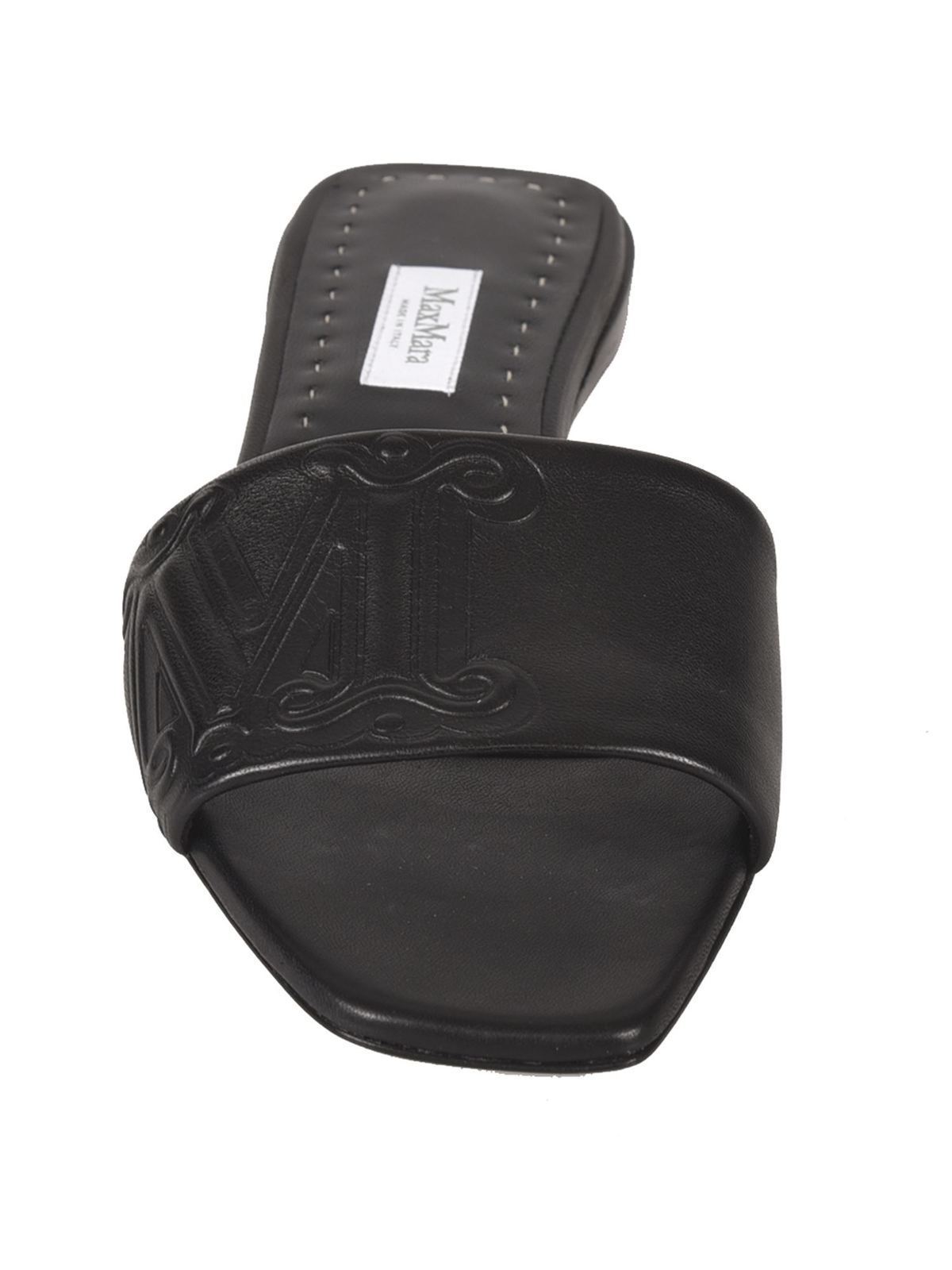 Max Mara Musa sandals in black - Black - Women | 45211111600004