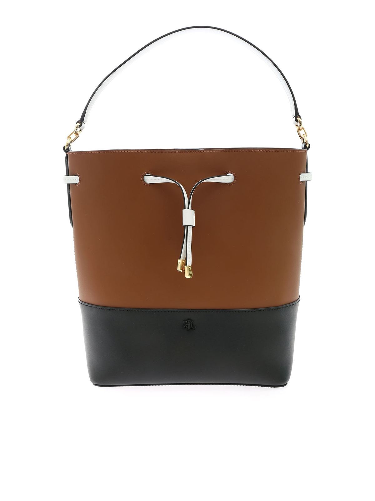Bucket bags Lauren Ralph Lauren - Debby bucket bag in brown and black ...