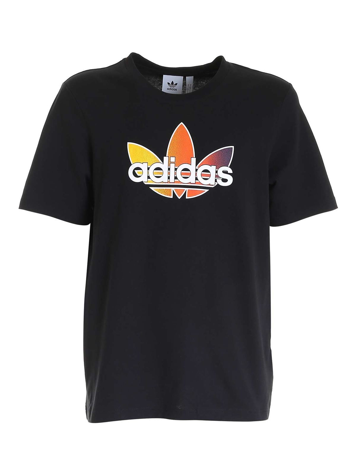 adidas sportswear adidas t shirt schwarz orange