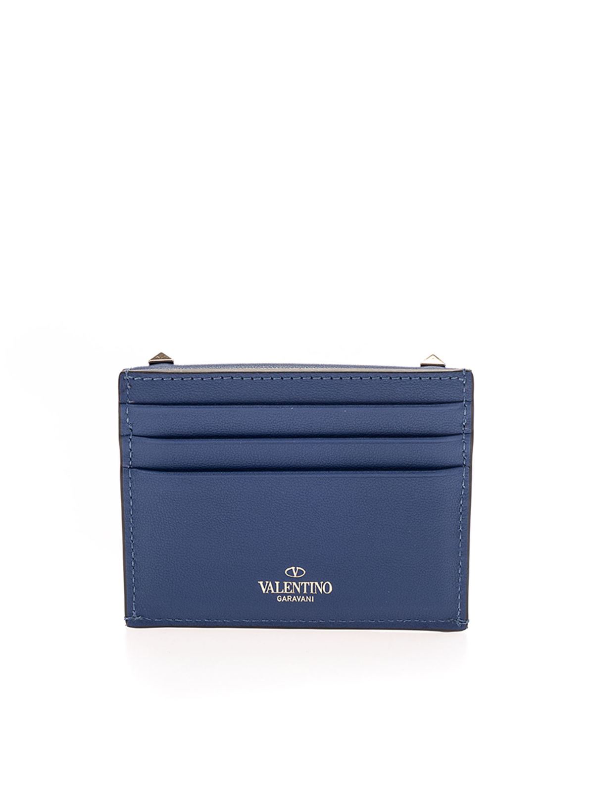 Wallets & purses Garavani - Compact wallet in blue UW2P0U17BOL52P